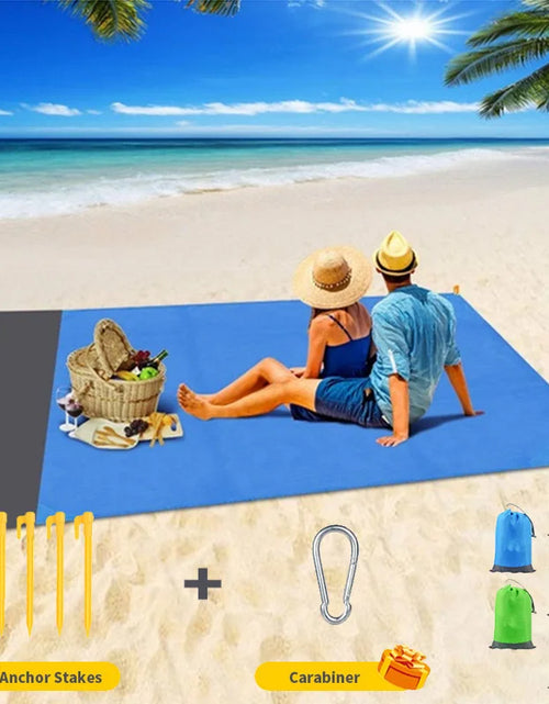 Load image into Gallery viewer, Beach Blanket Sandproof Waterproof Beach Mat Lightweight Picnic Blanket for Travel Hiking Sports
