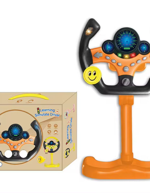 Load image into Gallery viewer, Electric Simulated Driving Steering Three-Dimensional Portable Wheel Copilot Toy Light and Sound Educational Children&#39;S Gifts
