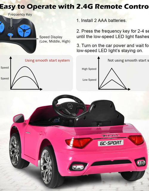 Load image into Gallery viewer, 12V Kids Ride-On Car with Remote Control and Lights
