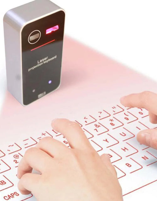 Load image into Gallery viewer, Portable Bluetooth Virtual Laser Keyboard Wireless Projector Keyboard with Mouse Function for Iphone Tablet Computer Phone
