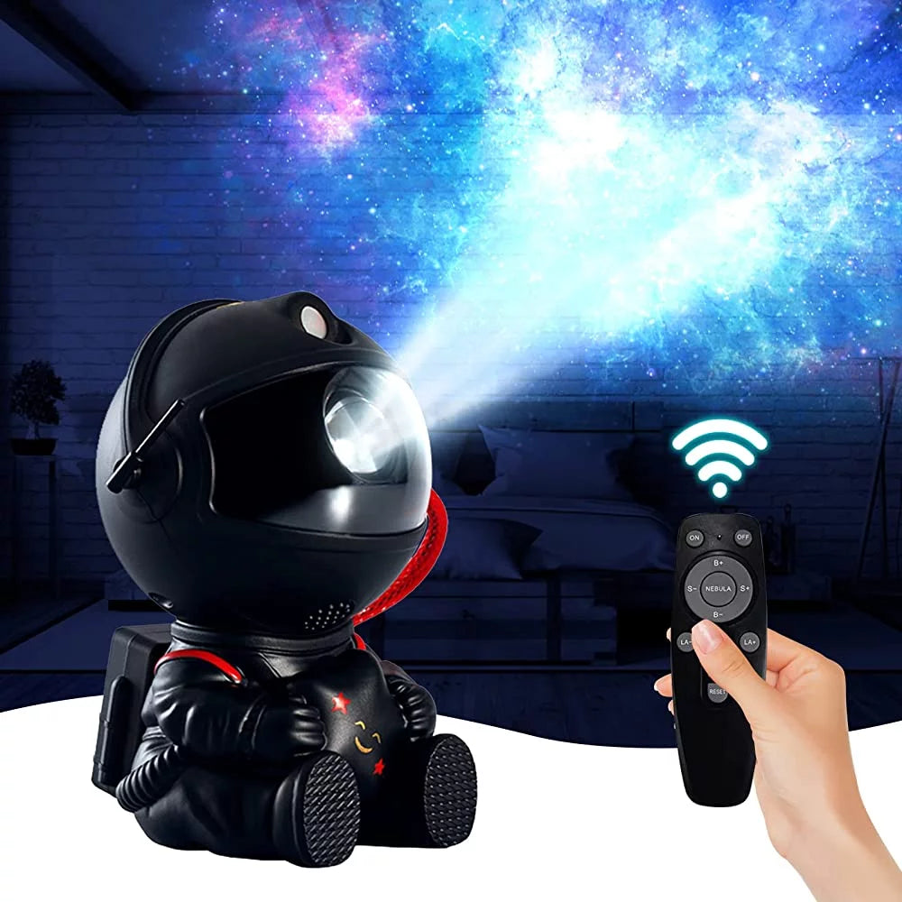 Astronaut Star Galaxy Projector Starry Nebula Ceiling LED Lamp with Remote, 8 Light Effects and 360° Adjustable for Kids Adults