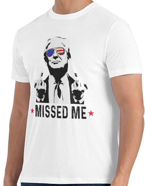 Load image into Gallery viewer, Trump 2024 Shirt T-Shirt Trump Missed Me Short Sleeve Shirts for Women
