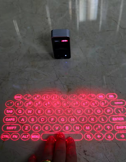 Load image into Gallery viewer, Mini Wireless Laser Projection Keyboard Bluetooth Virtual Keyboard &amp; Mouse Function for Laptop Smartphone Keyboard Projector
