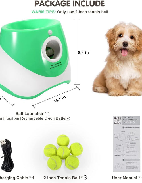 Load image into Gallery viewer, Automatic Ball Launcher Dog Throwing Machines Toy Interactive Tennis Pet Thrower
