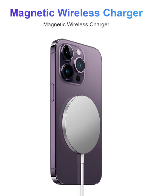 Load image into Gallery viewer, Wireless Charger, Magnetic Pad &amp; 20W Type C Wall Charger, Compatible with Iphone, Air Pods
