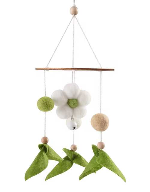 Load image into Gallery viewer, Baby Rattles Crib Mobiles Toy Cotton Rabbit Pendant Bed Bell Rotating Music Rattles for Cots Projection Infant Wooden Toys
