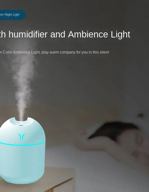 Load image into Gallery viewer, 250ML Humidifier Mini Aromatherapy Humidifiers Diffusers for Home Romantic Light USB Essential Oil Diffuser Car Purifier Air
