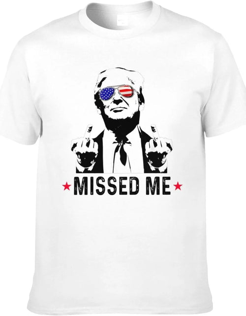 Load image into Gallery viewer, Trump 2024 Shirt T-Shirt Trump Missed Me Short Sleeve Shirts for Women
