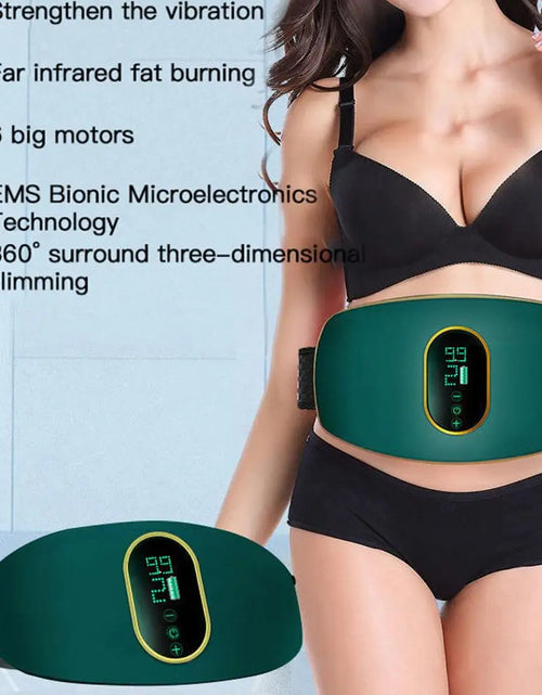 Load image into Gallery viewer, Slimming Belly Belt Massager Fat Spinning Machine Fiber Waist Belt Waist Fitness Weight Loss Shaping USB Rechargeable Massager
