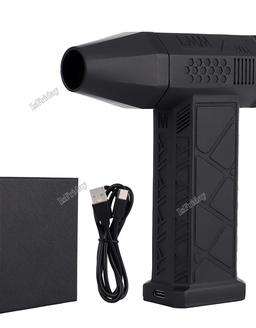 Load image into Gallery viewer, Mini Turbo Jet Fan 130000RPM Wind Speed 52M/S Brushless Motor Handheld Duct Fan High-Performance Cyclone Turbo Electric Blower
