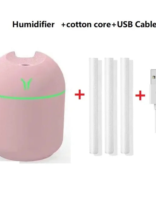 Load image into Gallery viewer, 250ML Humidifier Mini Aromatherapy Humidifiers Diffusers for Home Romantic Light USB Essential Oil Diffuser Car Purifier Air
