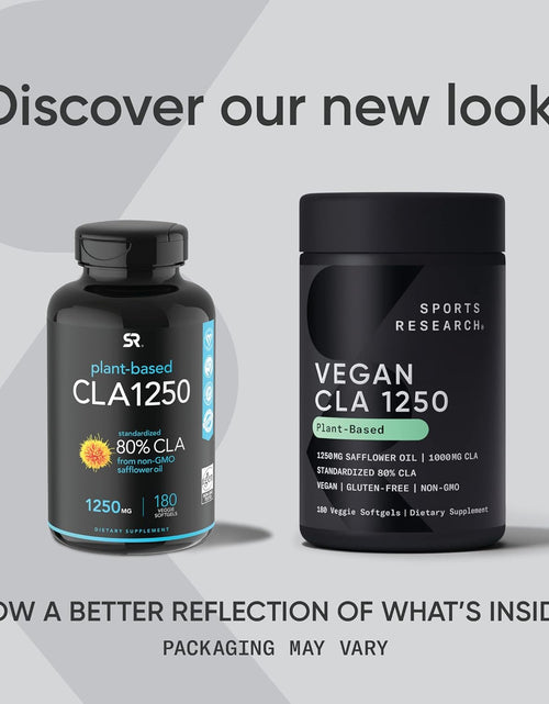 Load image into Gallery viewer, Vegan CLA - 1250Mg with Active Conjugated Linoleic Acid for Men &amp; Women | Non-Gmo, Soy &amp; Gluten Free - 80% (180 Softgels)
