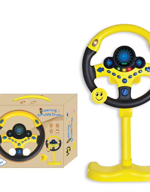 Load image into Gallery viewer, Electric Simulated Driving Steering Three-Dimensional Portable Wheel Copilot Toy Light and Sound Educational Children&#39;S Gifts
