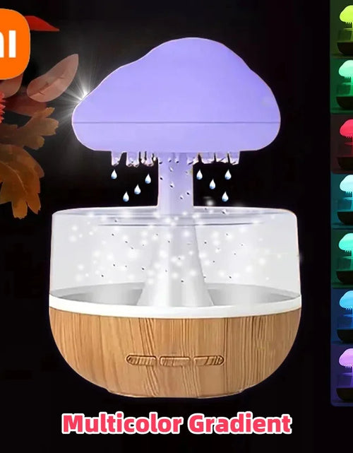 Load image into Gallery viewer, Xiaomi Rain Cloud Humidifier Rain Colorful Mushroom Cloud Raindrop Atmosphere Lamp Night Light Essential Oil Humidifier Machine
