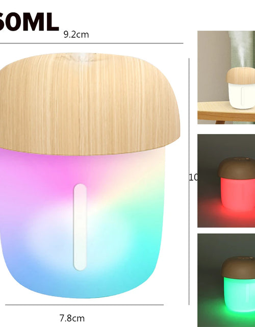 Load image into Gallery viewer, Mushroom Cloud Rain Humidifier Relaxing Raindrop Aromatherapy Machine Ultrasonic Atomization Humidification Colorful Night Light
