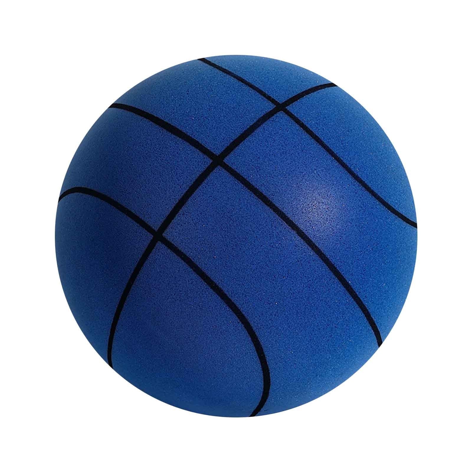 Silent Basketball - Silent Basketball Dribbling Indoor No Noise - Standard Hush Handle Foam Basketball - Orange/7 Inch