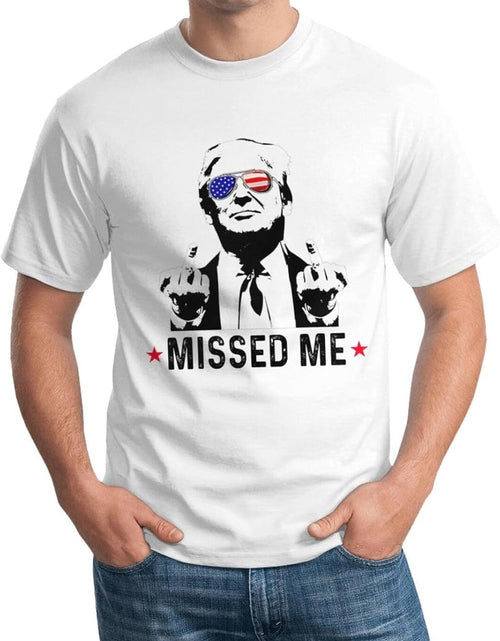 Load image into Gallery viewer, Trump 2024 Shirt T-Shirt Trump Missed Me Short Sleeve Shirts for Women
