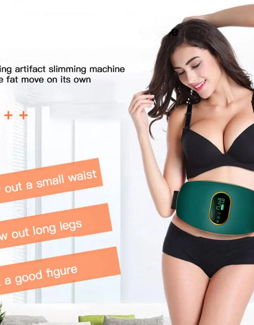 Load image into Gallery viewer, Slimming Belly Belt Massager Fat Spinning Machine Fiber Waist Belt Waist Fitness Weight Loss Shaping USB Rechargeable Massager
