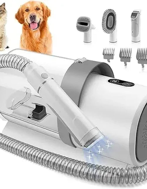 Load image into Gallery viewer, Dog Grooming Kit for Pet Include 4 Hair Clipper Combs 2.5L Vacuum Cleaner and 5 Pet Grooming Tools for Shedding, Low Noise
