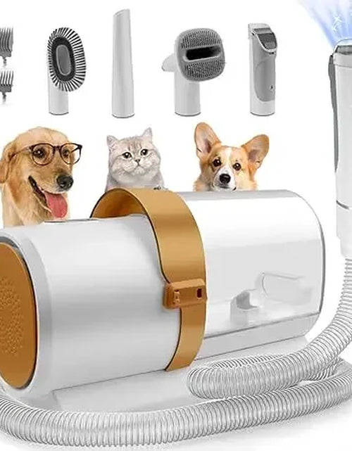 Load image into Gallery viewer, Dog Grooming Kit for Pet Include 4 Hair Clipper Combs 2.5L Vacuum Cleaner and 5 Pet Grooming Tools for Shedding, Low Noise
