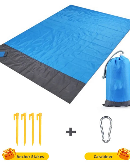 Load image into Gallery viewer, Beach Blanket Sandproof Waterproof Beach Mat Lightweight Picnic Blanket for Travel Hiking Sports
