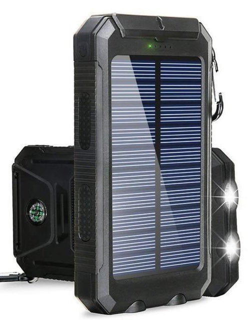 Load image into Gallery viewer, 20,000 Mah Portable External Solar Power Bank for Phone Tablet Dual USB Port
