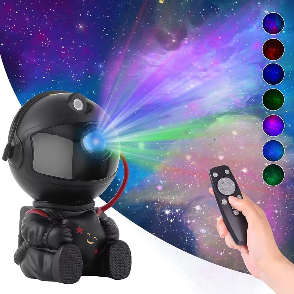 Star Projector Galaxy Night Light Astronaut Space Projector Starry Nebula Ceiling LED Lamp for Bedroom Home Decorative Kids Gift