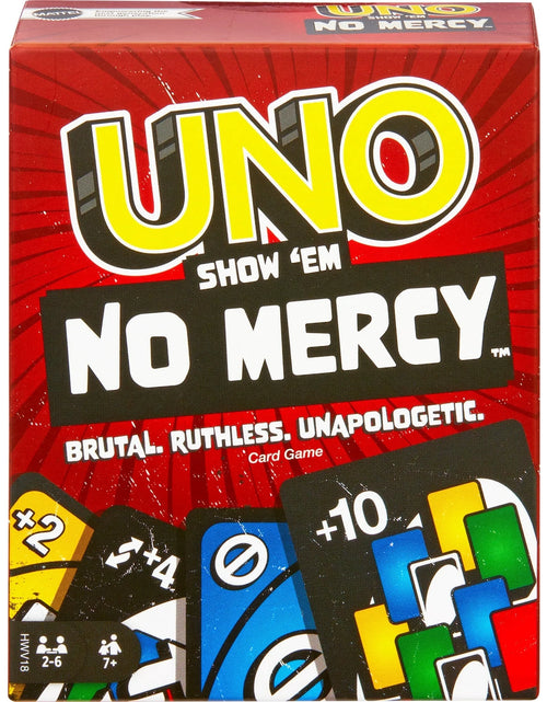 Load image into Gallery viewer, UNO Show Em No Mercy Card Game for Kids, Adults &amp; Family Night, Parties and Travel
