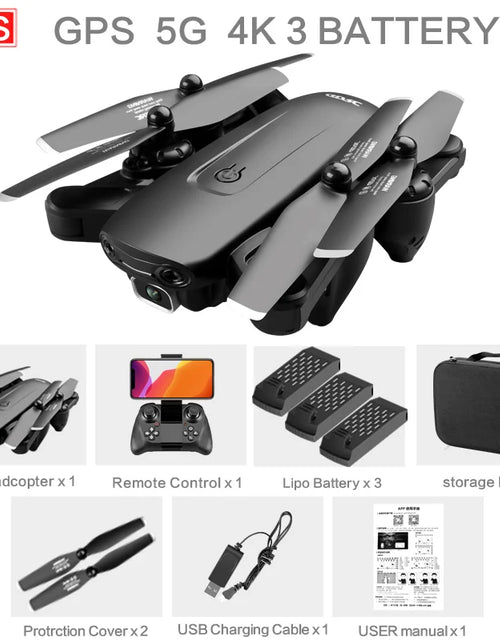 Load image into Gallery viewer, F6 GPS Drone 4K Camera HD FPV Drones with Follow Me Wifi Optical Flow Foldable RC Quadcopter Professional Dron Toys
